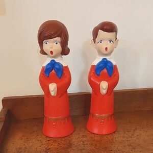 Vintage Holiday Ceramic Choir Carolers